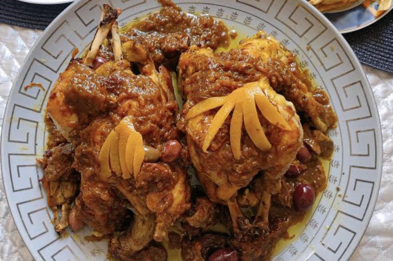 Poulet aux olives et au citron confit