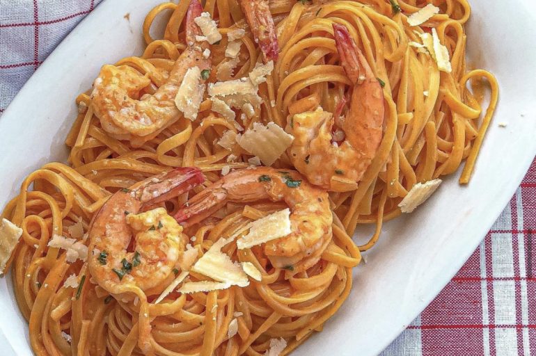 Linguine aux gambas